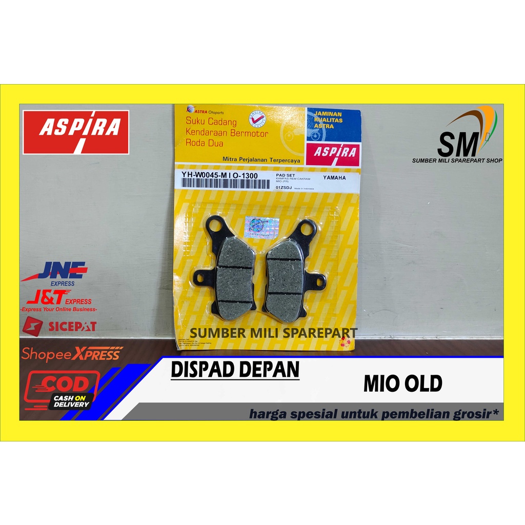 DISPAD DEPAN/KAMPAS REM CAKRAM MIO LAMA ASPIRA