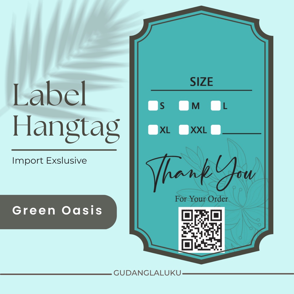 

LABEL HANGTAG IMPORT EXLUSIVE UKURAN 5X9 CM ISI 20 PCS