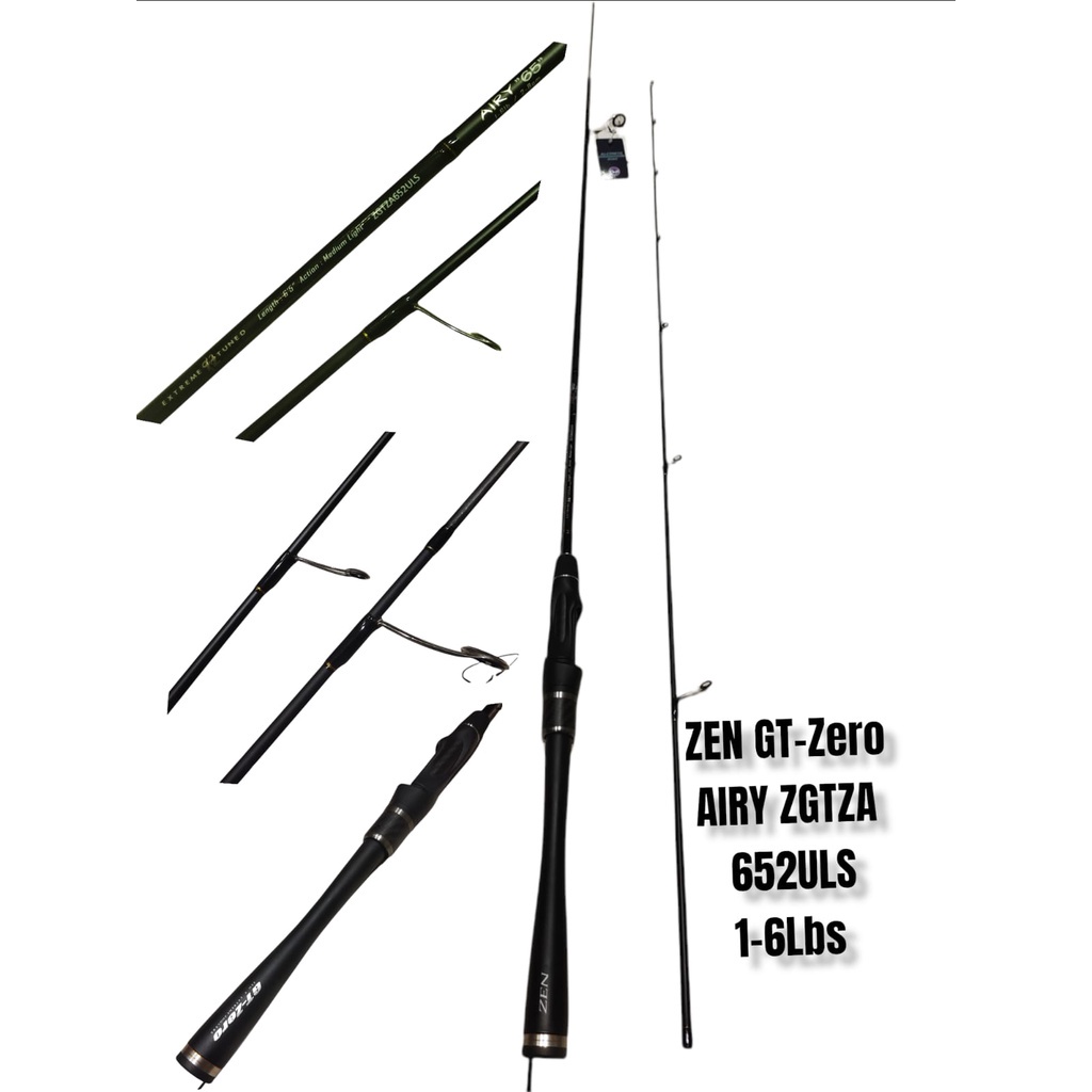Joran Pancing Zen GT Zero Airy ZGTZA 652ULS 1-6Lb 195cm | Ultra Light Spin Best selller