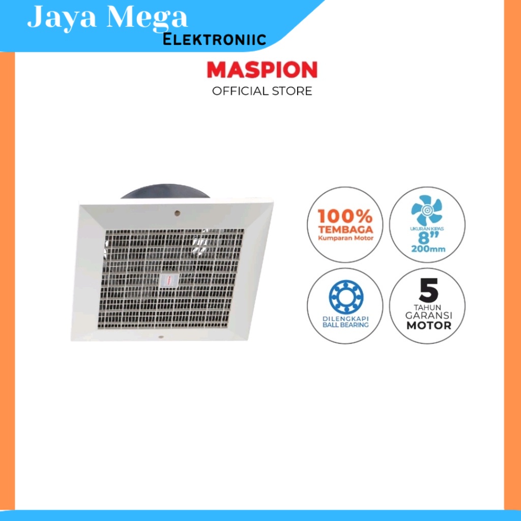 MASPION 8 inch Exhaust Fan Kipas Angin Hexos Plafon CEF-20