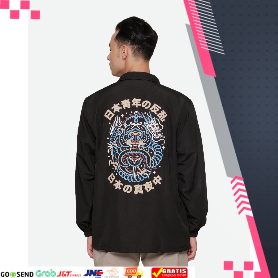 Erigo Coach Jacket Japan Pride Black// JAKET KEREN TERBARU JKT 48