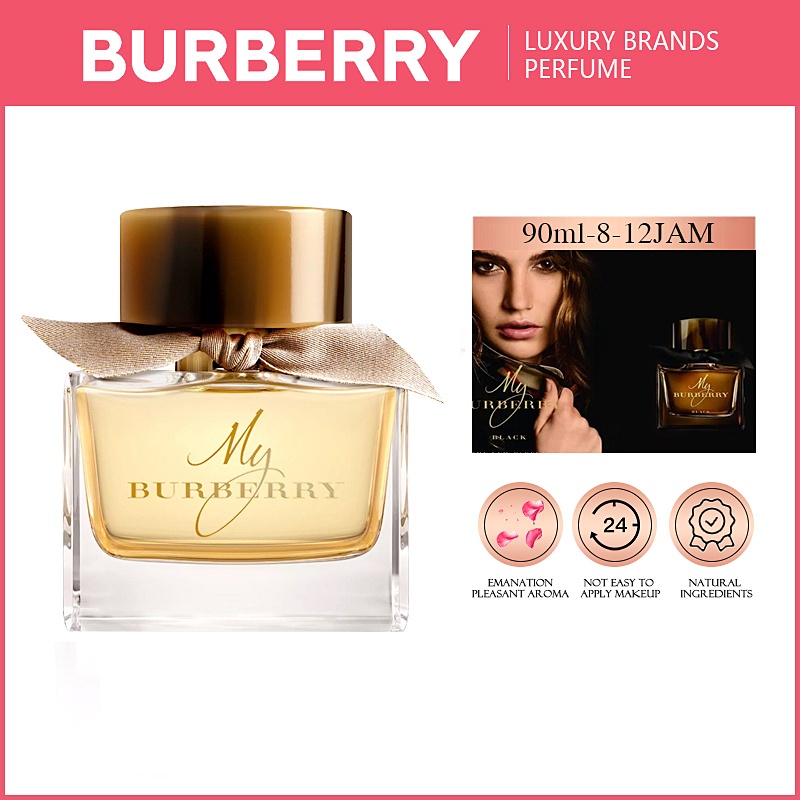 Burberry  Parfum, My Burberry, EDP, Parfum Wanita, Pria, Tahan Lama, Parfume, Mobil, 24 Jam, Perempu