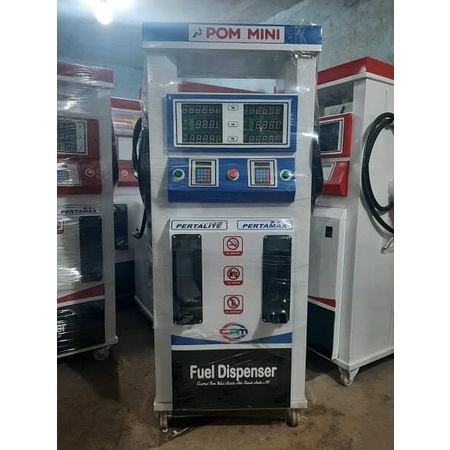 Pom Mini Digital 2 Nozzle Slim Warna Biru