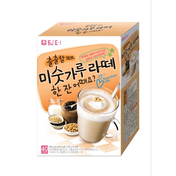 

[10 sachet]Damtuh Roast Grain Latte Ori Korea