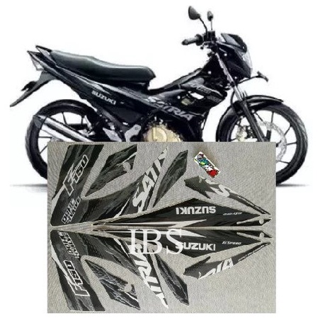STRIPING LIS ORI SATRIA F FU 150 HITAM 2013 FL POLET LIS BODY