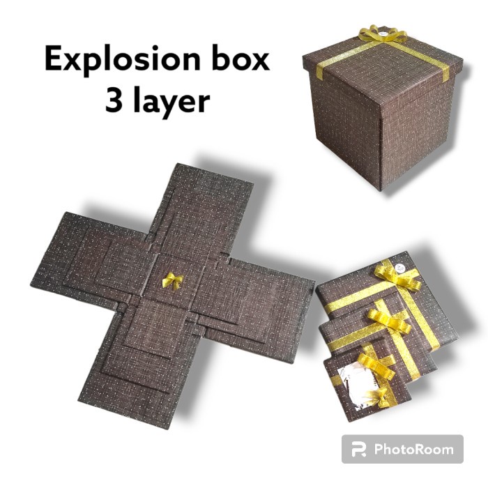 

explosion box hadiah kekinian gift box surprise box 3 layer