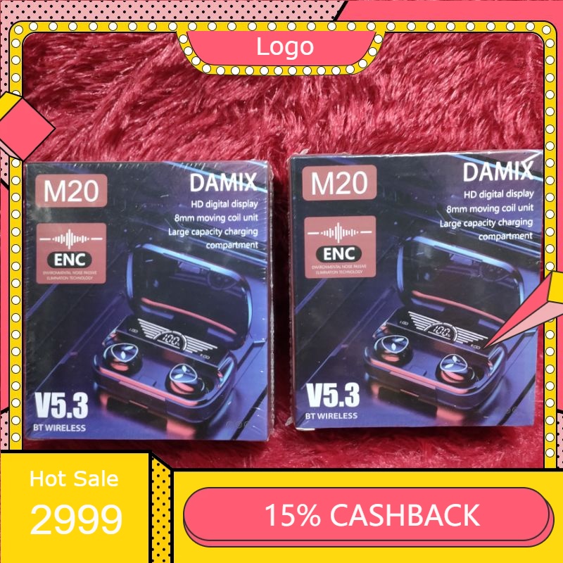 Headset bluetooth M20 HF Bluetooth TWS Handset Handfree TWS M20 Suara sangat jelas juga bisa buat ti