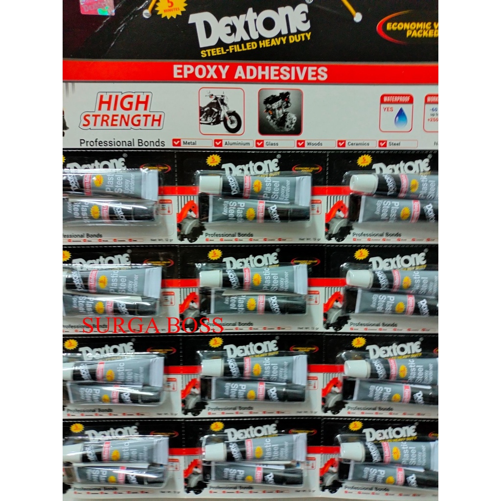 

LEM BESI merk DEXTONE 5 MENIT 12gr / LEM BESI 5 MENIT KERING 12 gr