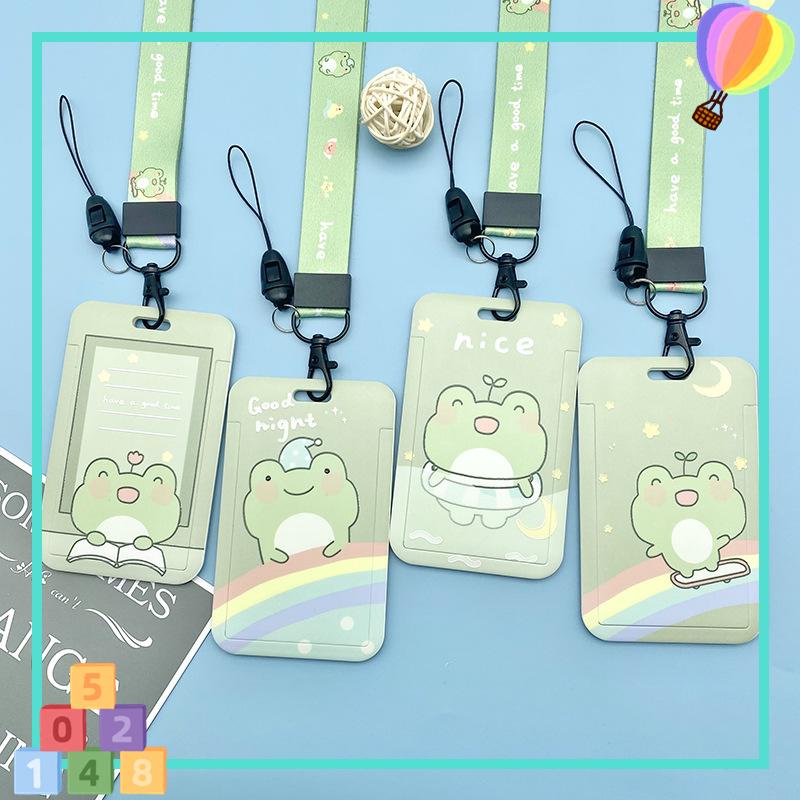 

⚡ VC-Alat tulis ⚡ Katak ID Card Holder Gantungan Holder Kartu Id Name tag Kantor Busway MRT Nama Untuk Anak Kunci