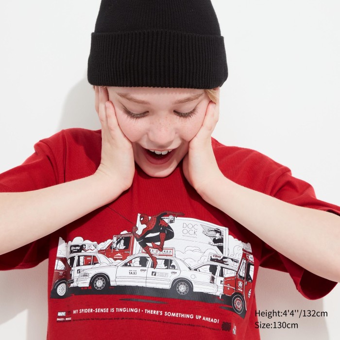 UNIQLO KIDS UT Marvel Lengan Pendek 457761 Anak