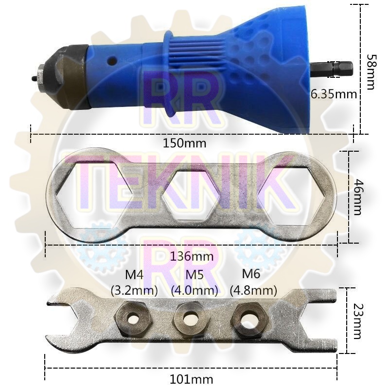 TANG RIVET ADAPTER