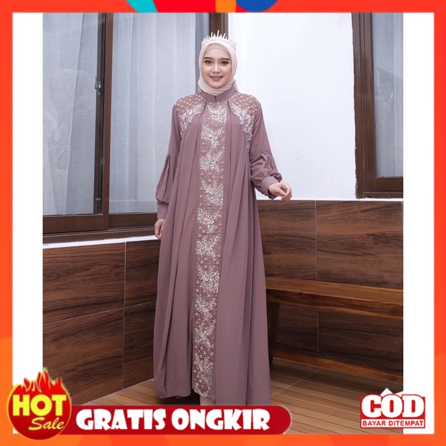 KAIN ADEM HALUS TEBAL / [COD]-[PROMO]- KAFTAN GAMIS DELIMA FREE INER GAMIS- ABAYA TERBARU - KAFTAN T