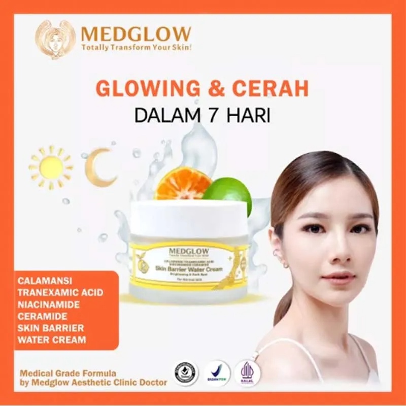 Medglow Clinic Calamansi Tranexamic Acid Niacinamide Ceramide Skin Barrier Water Cream | 50 G