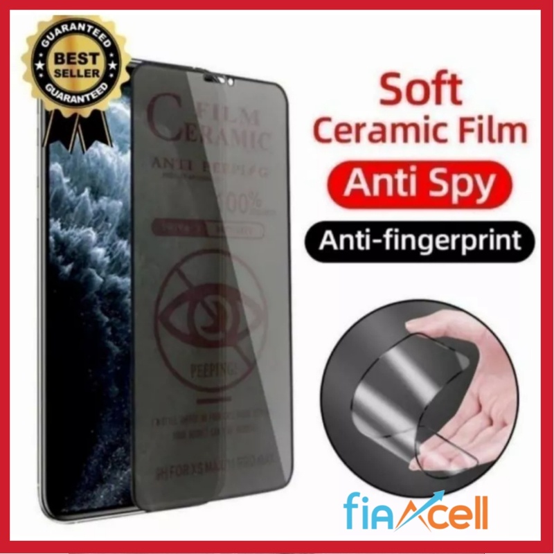 Tempered Glass Ceramic Spy Samsung J7 Pro J7 Plus J7+ Anti Gores Matte Privacy