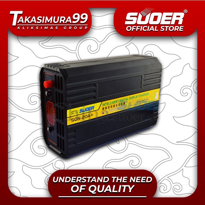 SUOER CHARGER AKI 12V SON-20A (BODY PLASTIK)