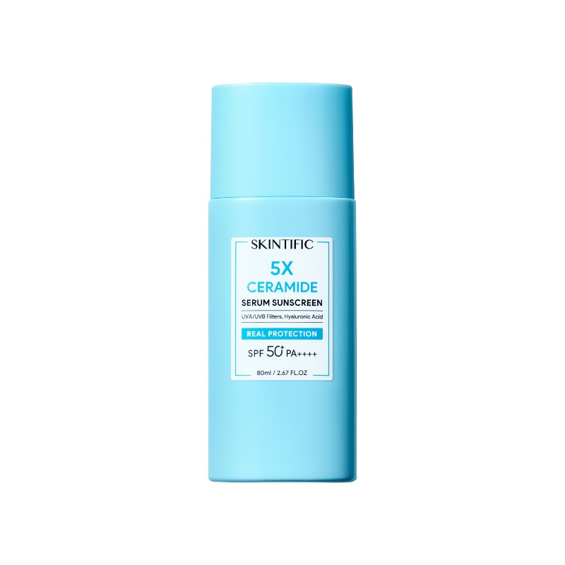 [80ml] SKINTIFIC 5X Ceramide Serum Sunscreen SPF50 PA++++ Big Size Skincare Sunblock UV Protection u