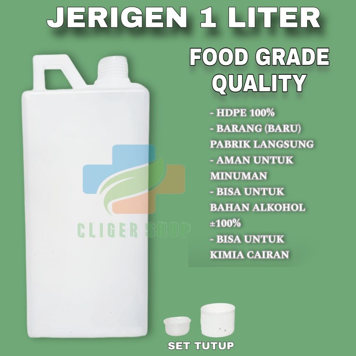 Jerigen 1 liter hdpe / dirigen 1 liter / jerigen 1 liter tebal