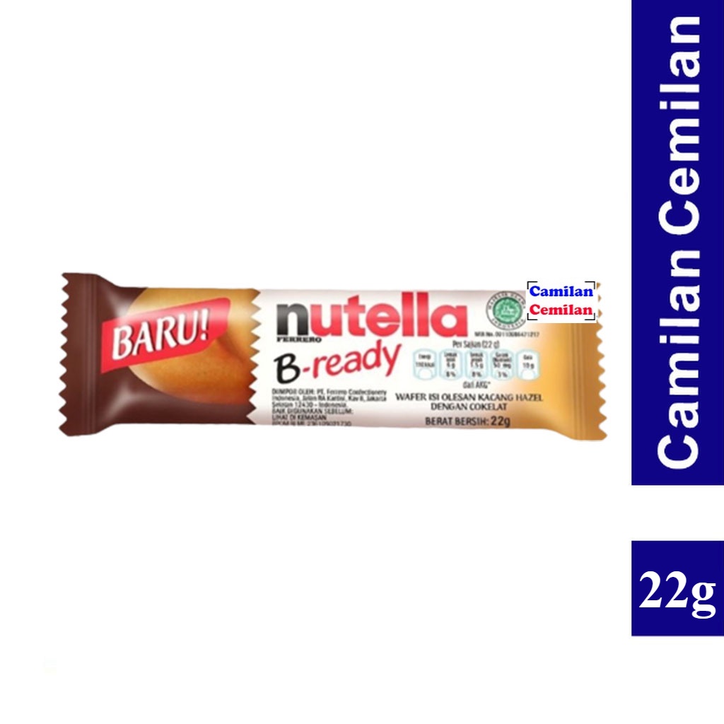 

Nutella B Ready Single Bar Ferrero Jerman Bready 22 gr