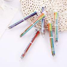 

ATS PULPEN 6 WARNA ISI TINTA 6IN1 PENA 0.5MM / BALLPOINT PERLENGKAPAN MENULIS MULTICOLOR PEN CASE TRANSPARAN MIX COLOUR