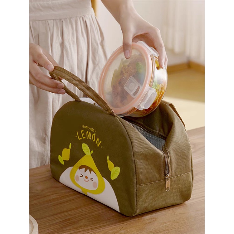 DEOBAGS TAS MAKAN MODEL RESLETIN G /TAS MAKAN MODEL RESLETING /TAS BEKAL ALUMUNIUM LUNCH BAG / TAS B