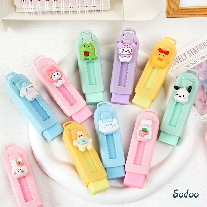 

Penghapus Kartun Lucu Sanrio Warna Macaron Telescopic Push And Pull Ujian Siswa 4B - SO