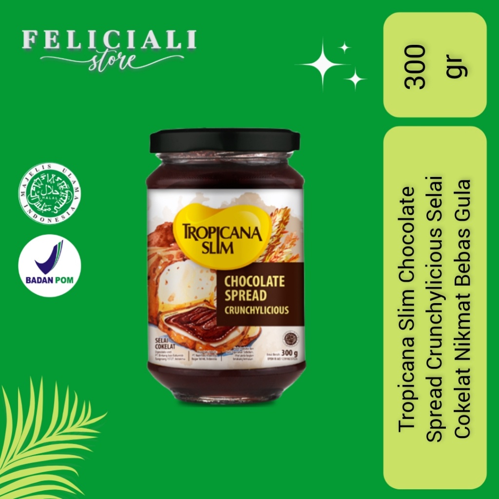 

COD Tropicana Slim Chocolate Spread 300g - Selai Cokelat Nikmat Tanpa Gula Pasir