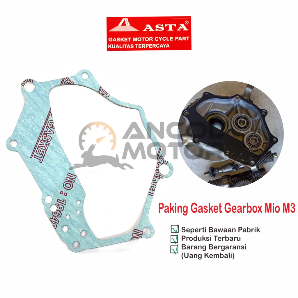 Paking Gearbox Mio M3 125 Eceran Gasket Gear Box CVT Gardan Matic