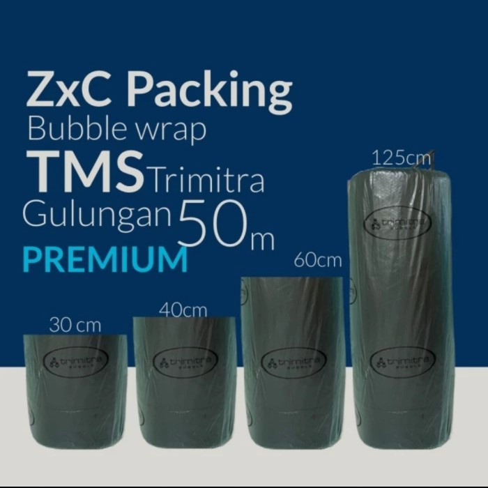 

Bubble Warp Roll 125Cm x 50M Plastik Buble Babel Rap 50 M Berkualitas