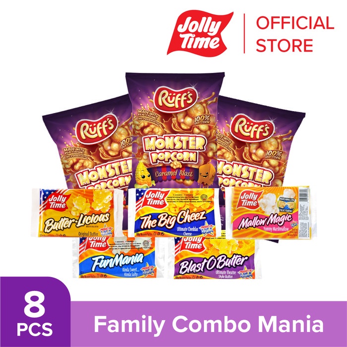 

[KUALITAS TERBAIK] Jolly Time Microwave Popcorn Family Combo Mania