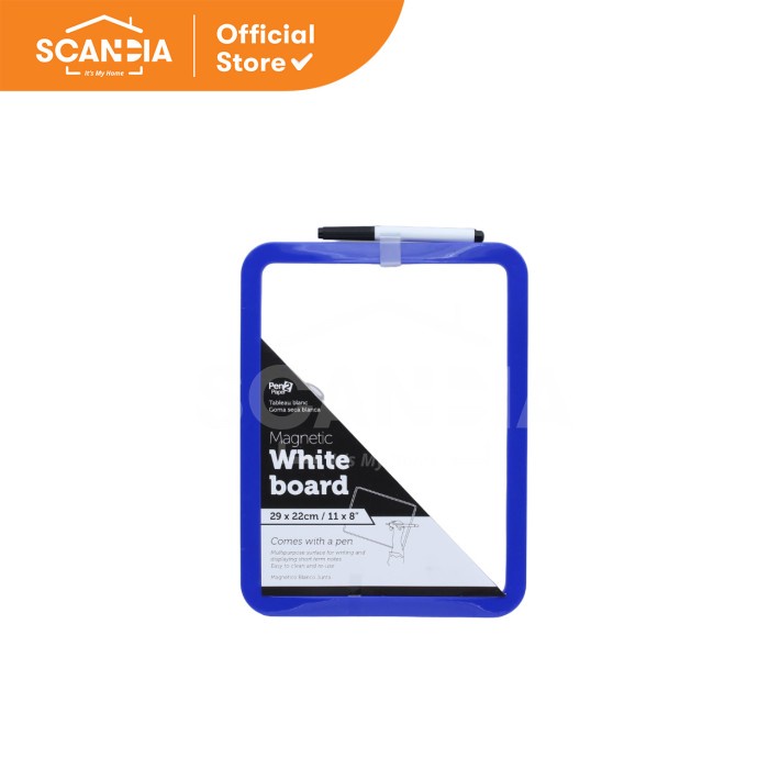 

SCANDIA Papan Tulis Whiteboard Magnetic W/Marker Blue (SF0038)