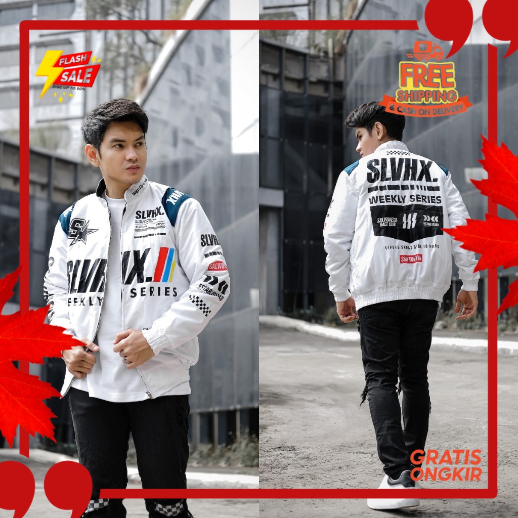 OUTFIT JKT48 TERBARU NEW ERA //Jaket Pria - Nascar Jacket Vintage Racing Original Salvio Hexia - Jak