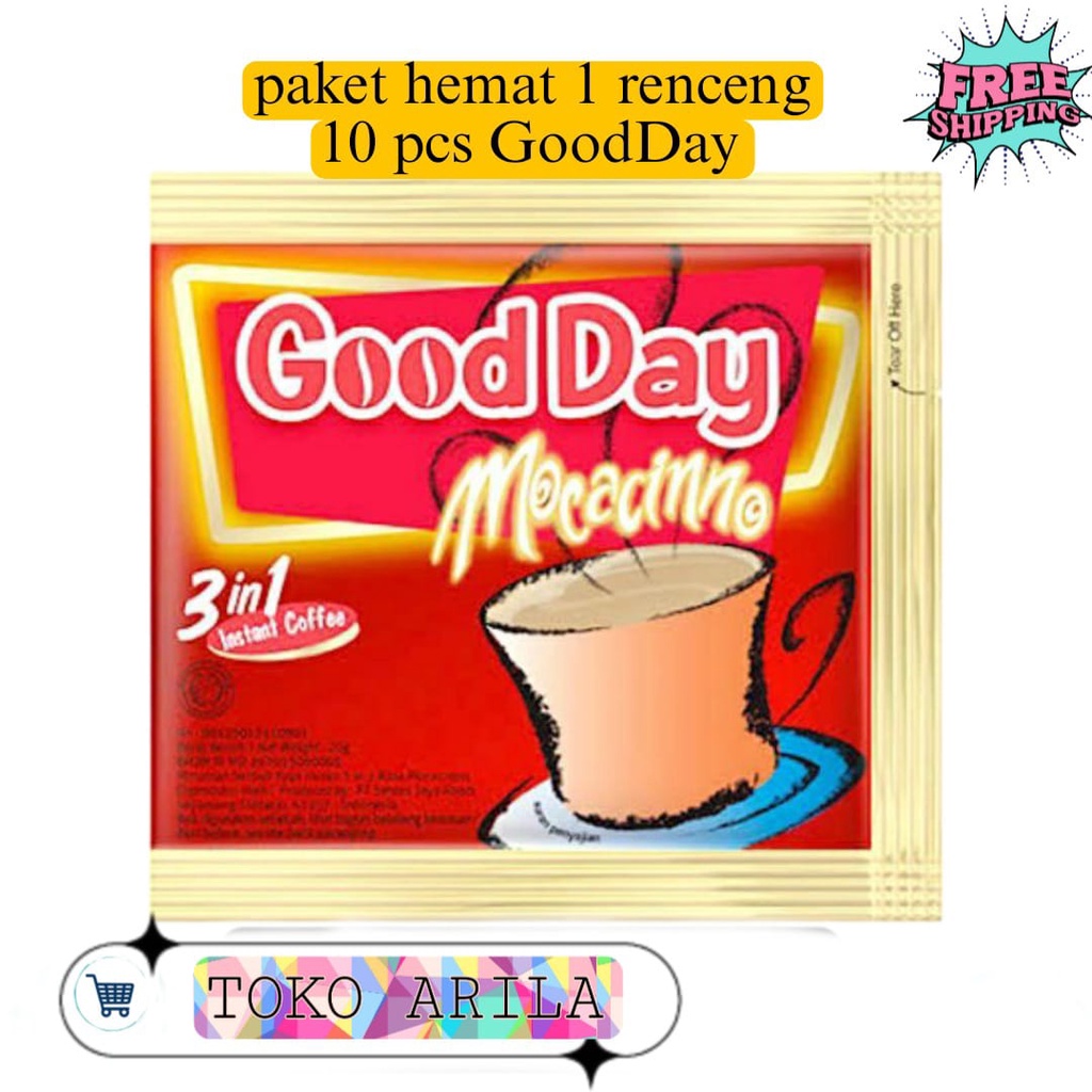 

Kopi Good day mocacino 20gr x 10pcs murah