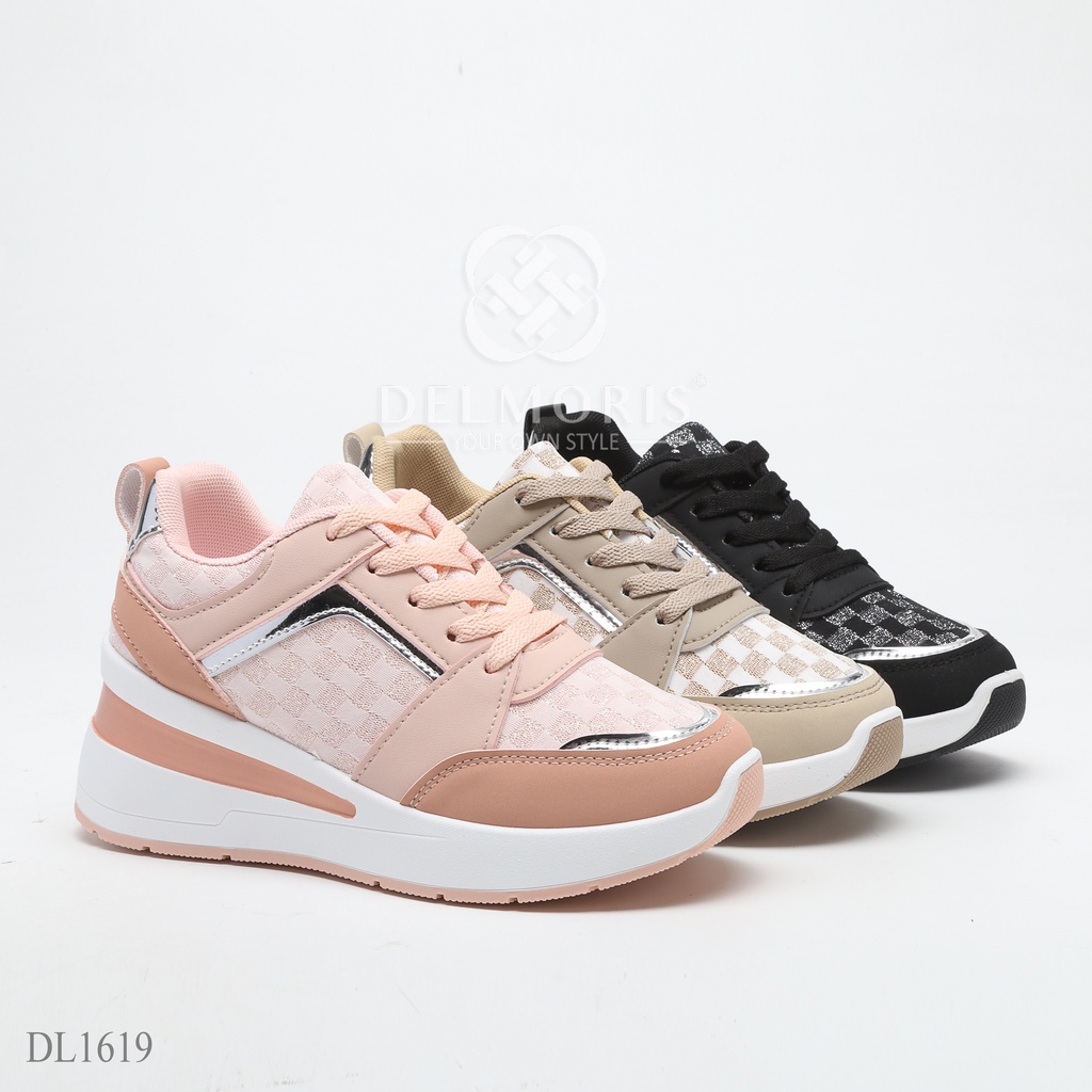 DELMORIS Chandara Series DL1619 Sepatu Sneakers Casual Wanita Import Original
