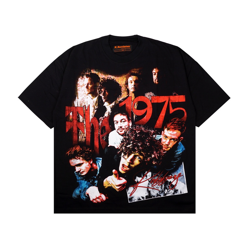 KKONTENER THE1975 OVERSIZE TSHIRT BLACK - Official Merchandise