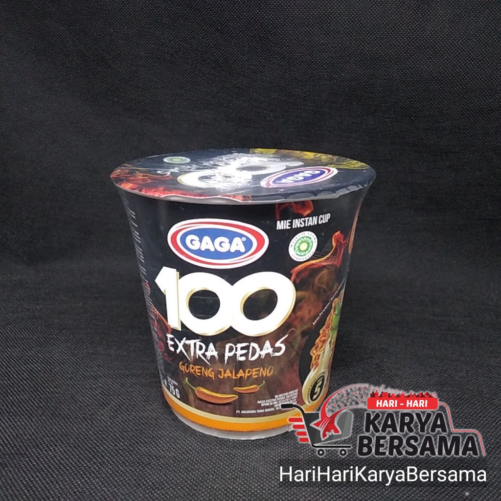 

MIE INSTAN CUP GAGA 100 EXTRA PEDAS GORENG JALAPENO 75GR