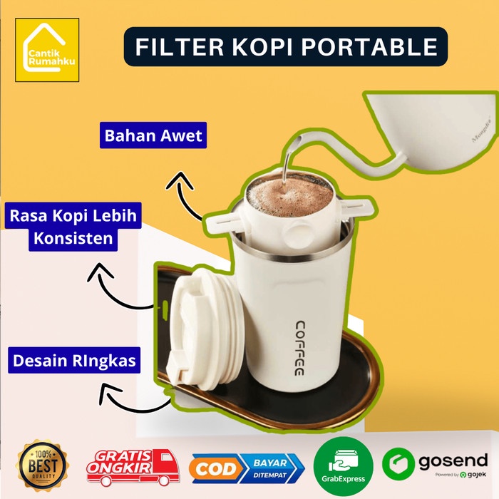 Cone Filter Penyaring Kopi Teh Saringan Portable Coffee Dripper