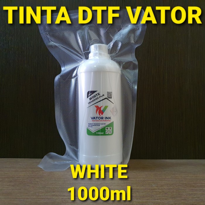 

Ready DTF White Vator Ink 1000ml Tinta Putih Transfer Film Sablon Pet Film