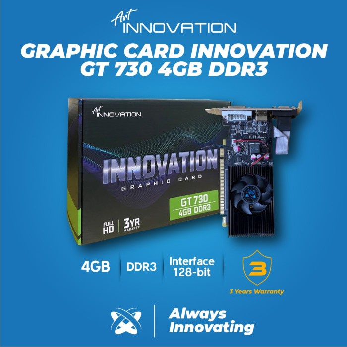 VGA Innovation Nvidia GT730 4GB DDR3 128-bit HDMI/DVI/VGA