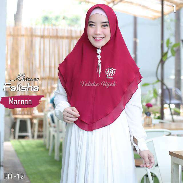 Jilbab Khimar Falisha Logo Falisha Sayra