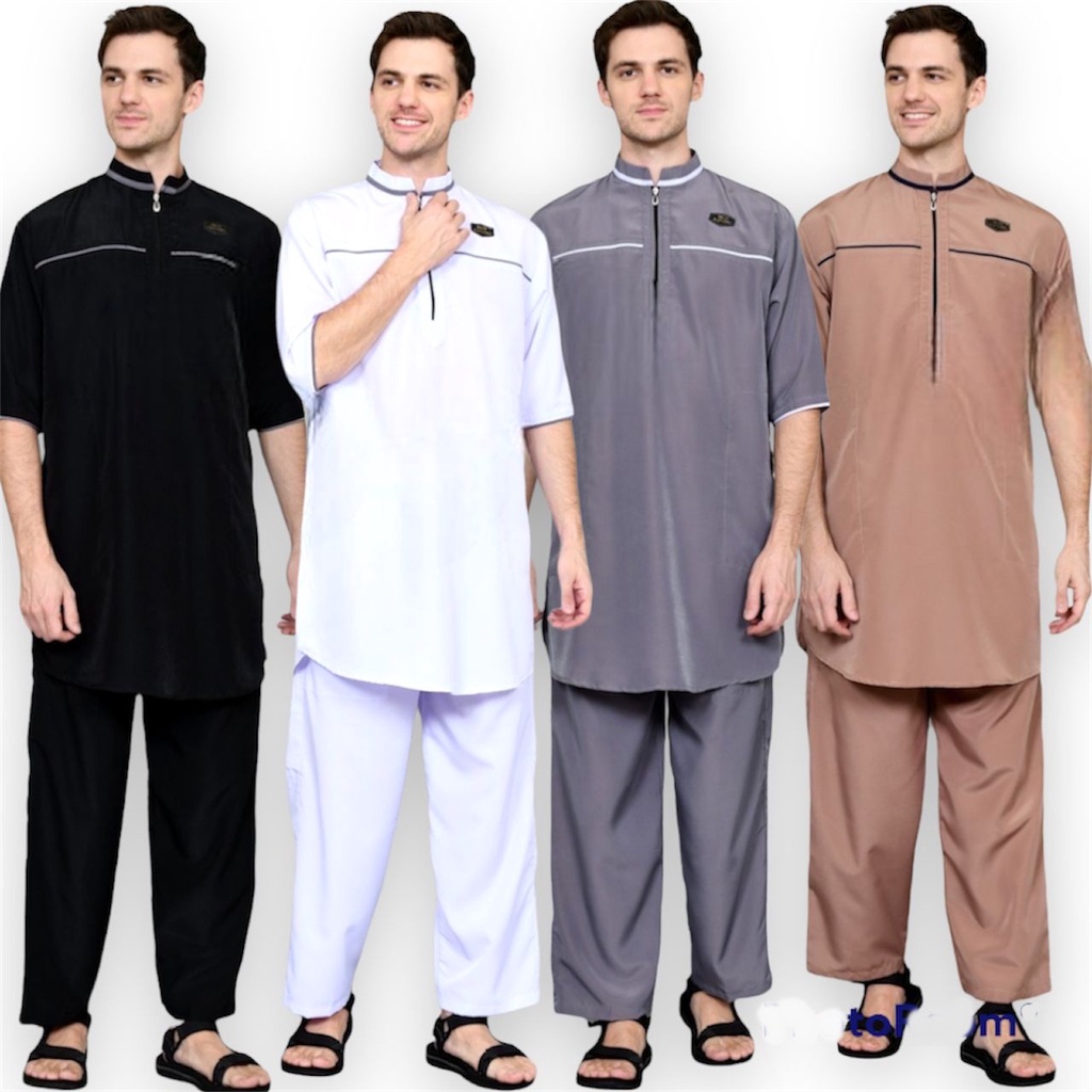 koko setelan pria model list simple - gamis pakistan laki laki dewasa - kurta setelan baju dan celana terlaris - jubah gamis koko kurta pria
