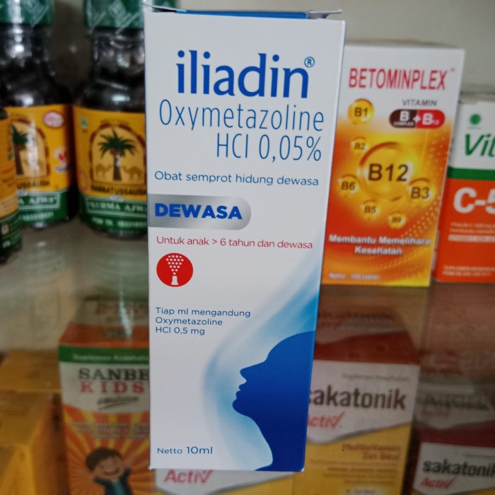 iliadin dewasa 0.05% nasal spray 10 ml