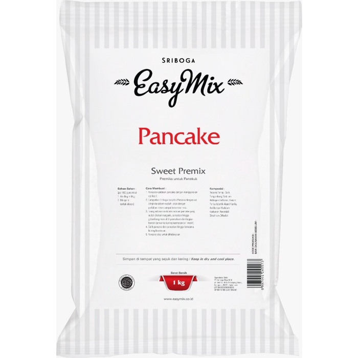 

LG80 Tepung Premix Sriboga EasyMIx Pancake 1kg ( Non Repack )