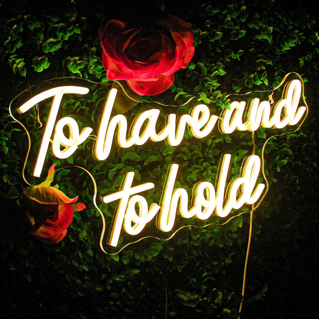 To Have And To Hold Neon Sign Led Light Aesthetic Room Neon Light Cave Studio Home Lamp Living Room 