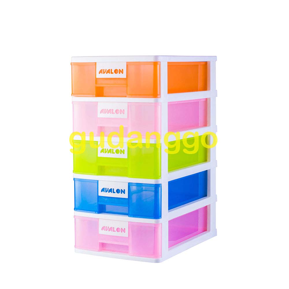 Laci Container Avalon susun 5 Multindo Laci Plastik Susun 5