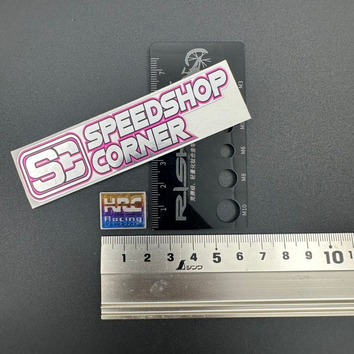 Emblem Titanium Logo Honda & HRC Emblem Batok Speedometer Titanium - Logo HRC