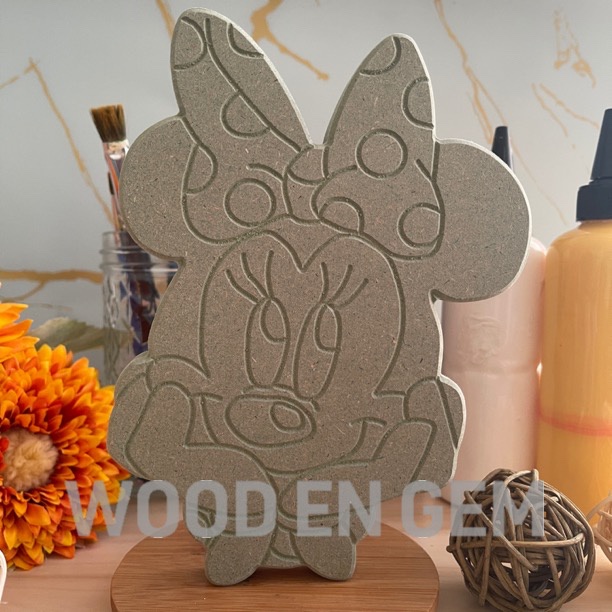 

DIY Wood Character Painting Kit Mewarnai Melukis Kayu Karakter Mainan Edukatif Anak Hampers Souvenir Minnie | Woodengem