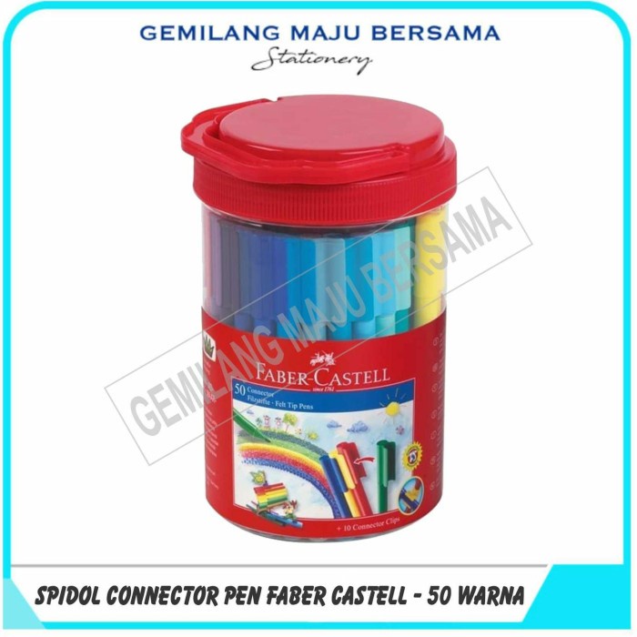 

Andma Spidol / Connector Pen Faber Castell 50 Warna