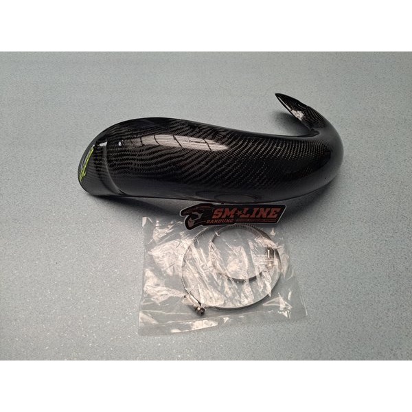 Ready Cover knalpot YZ125 carbon pelindung knalpot yz 125 carbon