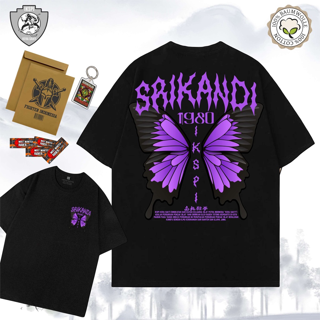 KAOS IKSPI KERA SAKTI INDONESIA SRIKANDI-1980-BUTTERFLY KAOS GASAKS KOPASKER PREMIUM