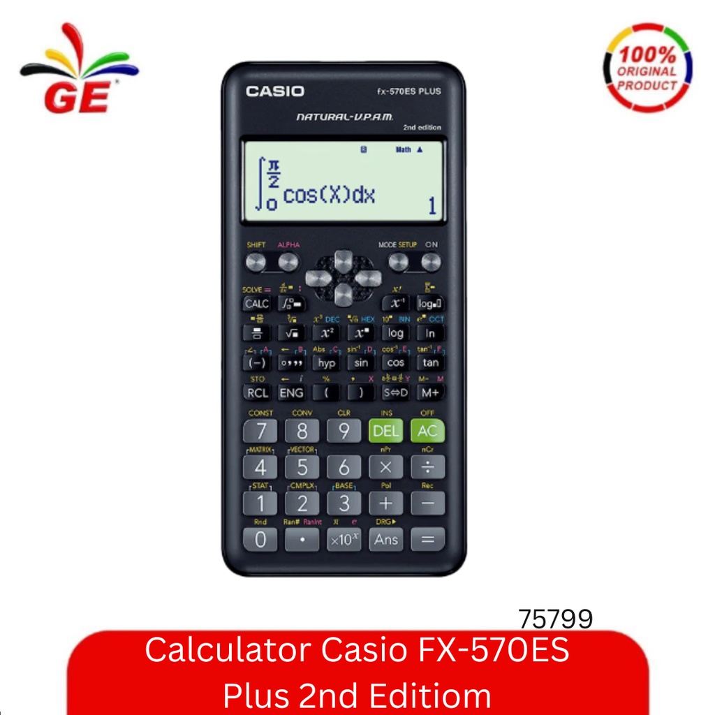 

Calculator Casio FX-570ES Plus 2nd Edition - 75799